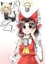 s - 1834594 - 2girls animal_ears bell benikurage blonde_hair bow braid brown_eyes brown_hair cat_ears cat_tail c.jpg