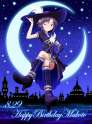 1929298 - 1girl boots choker hand_on_hip hat hat_feather high_heel_boots high_heels highres idolmaster jewelry kikuchi_makoto moon necklace one_eye_closed outsider_0 single_elbow_glove sitting smile starlight_agent.jpg