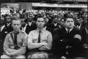 George Lincoln Rockwell and members of the American Nazi Party attend a Nation of Islam summit in 1961 to hear Malcolm X speak.jpg