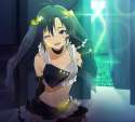 s - 1920751 - 1girl antenna_hair black_gloves black_hair choker fingerless_gloves gloves idolmaster kikuchi_makoto midriff mizu_(47ssn) navel.jpg