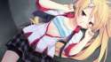 Konachan.com - 214823 bike_shorts blonde_hair blush bra chuning_lover game_cg koso long_hair natsu_konatsu open_shirt red_eyes seifuku shorts skirt tie underwear.jpg