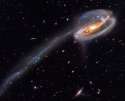 The Tadpole galaxy was most likely formed as one galaxy's gravity pulled another galaxy towards it.jpg
