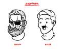 before and after the shaving of a humman face..jpg