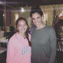 Daniela Ruah grey sweater with fan12821359_10153975035601797_5006267170618676138_n.jpg