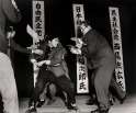 Assassination of socialist japanese politician by an ultra nationalist during a debate.jpg
