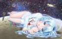 Konachan.com - 105681 barefoot blue_hair denpa_onna_to_seishun_otoko maekawa mifune.jpg