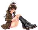 Konachan.com - 92196 40010prototype boots brown_eyes brown_hair panties skirt to_love_ru underwear white yuuki_mikan.jpg