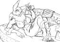 Renamon using mayo as sunscreen d90011bb7c489d9368667d1e649393ea.png