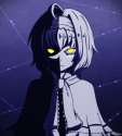 alice_margatroid-1girl ahoge blonde_hair blue_eyes capelet dress frown glowing glowing_eyes hairband ribbon shadow short_hair solo touhou xkaishaku yellow_eyes.09a760b4c4edc6906229ada005416f90.png