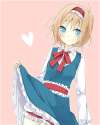 alice_margatroid-1girl blonde_hair bloomers blue_dress blue_eyes dress dress_lift hairband heart lolita_hairband long_sleeves pink_background sash shirt solo touhou tsuno_no_hito underwear.f35b026cd3aec2bf68fdd13df948.png
