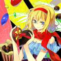 alice_margatroid-1girl alternate_costume blonde_hair blue_eyes chocolate chocolate_heart contemporary female heart scarf short_hair silk smile solo spider_web tomasu touhou tsurukame.46aaa9b58cf8d803925fece865451368.png