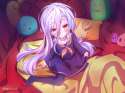 Konachan.com - 196211 gray_hair long_hair magicians no_game_no_life pantyhose red_eyes seifuku shiro_(no_game_no_life) signed.jpg