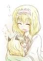 alice_margatroid+kirisame_marisa-2girls animal_ears ascot blonde_hair blush capelet chibi couple eyes_closed fang hairband highres hug kemonomimi_mode kurukuruchocolate multiple_girls open_mouth smile touhou yellow_ey.jpg