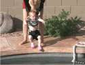 stupid baby cant even swim.gif