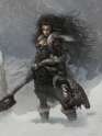 barbarian girl long black hair beast slayer fur leather clothes.jpg