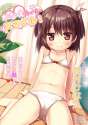 lolibooru 41993 arm_support brown_hair flat_chest leaning_back long_hair spread_legs twin_tails two_side_up underwear_only white_bra white_pantsu yukino_minato.jpg