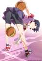 q - 502365 - 1girl ass bakemonogatari basketball bent_over bike_shorts blue_hair kanbaru_suruga kneepits monogatari.jpg