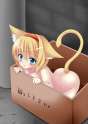 alice_margatroid-1girl animal_ears ass bad_id blonde_hair blue_eyes blush box cardboard_box cat_ears cat_tail female for_adoption hairband in_box in_container kemonomimi_mode nude oniku-chan oniku_(shimofuri-ke) short.jpg