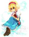 blonde_hair blue_eyes book boots female hairband riinu_(ir-n) short_hair touhou-c5a7e2f2895b78289e835d2493f1e807.jpg