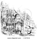 1157518-Clipart-Of-A-Retro-Vintage-Black-And-White-Mole-And-Hedgehog-Soldiers-Royalty-Free-Vector-Illustration.jpg