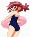 lolibooru 49757 competition_school_swimsuit from_behind fushigiboshi_no_futago_hime innertube looking_back one-piece_swimsuit open_mouth swimsuit twin_tails wave_ride.jpg