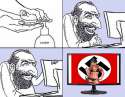 jew fapping to nazi girls.png