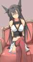 s - 1571763 - 1girl bare_shoulders black_hair crossed_legs elbow_gloves gloves hair_ornament hairband headgear kantai_c.png