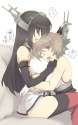 s - 2145794 - 2girls bare_shoulders breasts brown_hair elbow_gloves finger_in_another's_mouth gloves green_eyes hairban.png