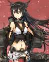 s - 1543529 - 1girl bare_shoulders black_hair blush breasts elbow_gloves fingerless_gloves gloves hair_ornament hairban.jpg