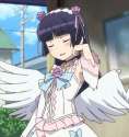 s - 2870535 - 1girl animated animated_gif black_hair blush gokou_ruri hair_flip lolita_fashion ore_no_imouto_ga_ko.gif