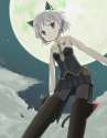 s - 306171 - 1girl animal_ears bad_id black_legwear cat_ears cat_tail green_eyes hirschgeweih_antennas ikura_hat.png