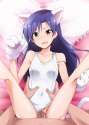e - 1628006 - animal_ears bed blush breasts brown_eyes cat_ears cat_paws censored collarbone female highres.jpg