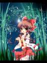 s - 1840428 - _d 1girl ascot bamboo bamboo_forest bow brown_eyes brown_hair detached_sleeves forest hair_bow hai.jpg