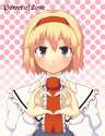 508035 - alice_margatroid blonde_hair hairband hands heart purple_eyes ribbon short_hair smile touhou uro.jpg