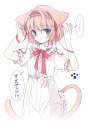 ... 1girl alternate_costume animal_ears blue_eyes cat_ears cat_tail cierra_(ra-bit) dress hair_ribbon hairband kemonomimi_mode lolita_hairband looking_at_viewer puffy_short_sleeves puffy_sleeves ribbon shor.jpg