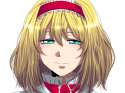 aqua_eyes bad_id blonde_hair hairband kn96 portrait ribbon short_hair smile solo touhou-53c5af9453da9846c1c1d2da01ffc46f.jpg