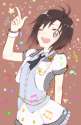 s - 1465057 - 1girl bad_id black_eyes black_hair idolmaster kikuchi_makoto musical_note one_eye_closed short_hair smile solo wristband yuurin.jpg