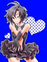 s - 1076108 - 1girl belt black_hair dress grey_eyes idolmaster kikuchi_makoto name_row one_eye_closed short_hair single_glove solo.jpg