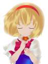 400019 - alice_margatroid bad_id blonde_hair closed_eyes flower hairband short_hair smile sugu_maigo_ninaru_umumu touhou.png