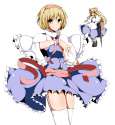 s - 801347 - alice_margatroid bow capelet hairband hair_bow kinounosika lance mary_janes polearm shanghai_doll shoes thighhighs to.jpg
