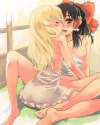 182915 - blush hakurei_reimu kirisame_marisa loli long_hair no_panties short_hair touhou yuri.jpg