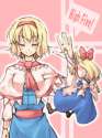 463443 - alice_margatroid blonde_hair doll doll_joints hairband hands high_five hirase_yuu shanghai_doll short_hair smile touhou.jpg