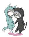 s - 1413292 - 2girls alternate_costume animal_ears cat_tail eila_ilmatar_juutilainen green_eyes grey_hair heart.jpg