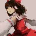 1girl 74_(teduka) bad_id bow brown_eyes brown_hair detached_sleeves face female hair_bow japanese_clothes lips looking_back miko perfect_cherry_blossom solo touhou-3afefa7426dc78c5637582501f125858.jpg