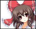 _o blush border bow brown_hair face female hair_bow hair_tubes head_tilt itamochi looking_at_viewer red_eyes solo touhou-1cd9b45b9e096fd20c4bb116242c6ec8.jpg