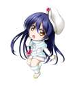 s - 2992049 - 1girl black_hair brown_eyes chibi detached_sleeves hat highres kuena long_hair love_live!_school_i.jpg