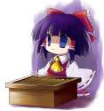 _o_o_ 1girl _3 blue_eyes bow box detached_sleeves donation_box empty_eyes female hair_bow japanese_clothes miko no_nose purple_hair solo touhou yume_shokunin-78b282ec9ab313d507df3c0086db6218.png