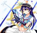 s - 3073314 - 1girl bangs blue_hair blush character_name fingerless_gloves gloves hat long_hair love_live!_schoo.jpg