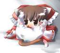 1b 1girl animal_ears bad_id black_eyes bow brown_hair cat_ears cat_tail chibi female hair_bow highres kemonomimi_mode oneb short_hair solo tail touhou-b0075d4388766c3bd48cfc40ad176768.jpg