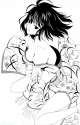 yande.re 341947 cleavage kara_no_kyoukai kimono monochrome no_bra open_shirt ryougi_shiki takeuchi_takashi type-moon.jpg